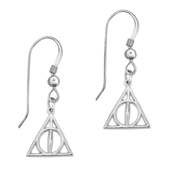 HARRY POTTER ★ Deathly Hallows Sterling Silver Earrings ＆ New Product