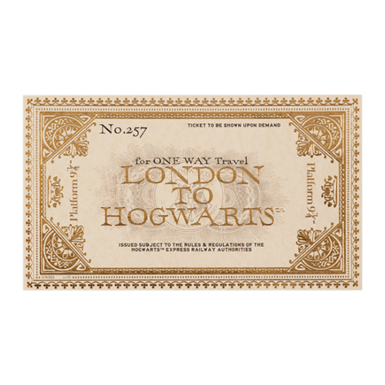 HARRY POTTER ★ Hogwarts Express Souvenir Ticket ＆ Clearance