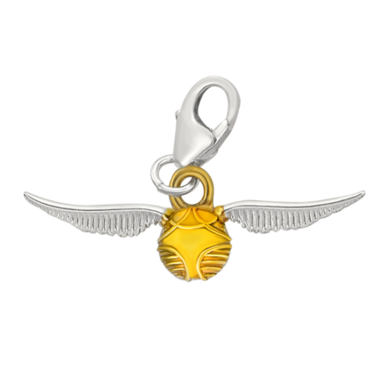 HARRY POTTER ★ Golden Snitch Sterling Silver Clip on Charm ＆ New Product