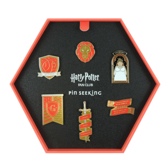 HARRY POTTER ★ First Edition Gryffindor Enamel Pin Set ＆ Hot Sale