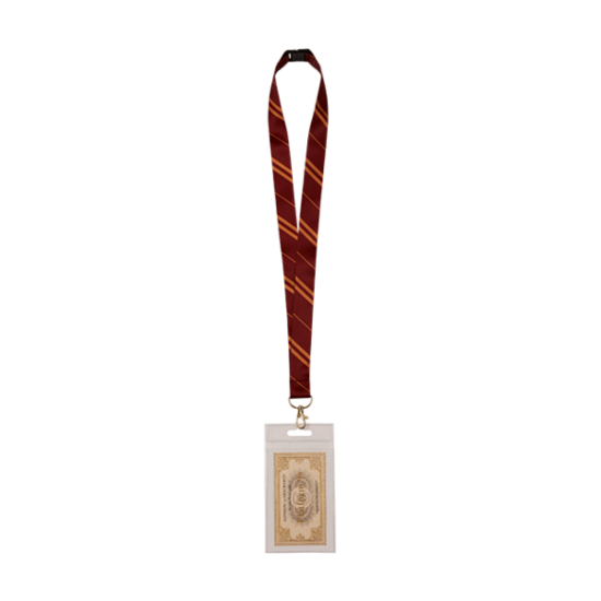 HARRY POTTER ★ Gryffindor House Tie Lanyard and Ticket ＆ Hot Sale