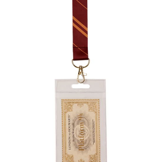 HARRY POTTER ★ Gryffindor House Tie Lanyard and Ticket ＆ Hot Sale
