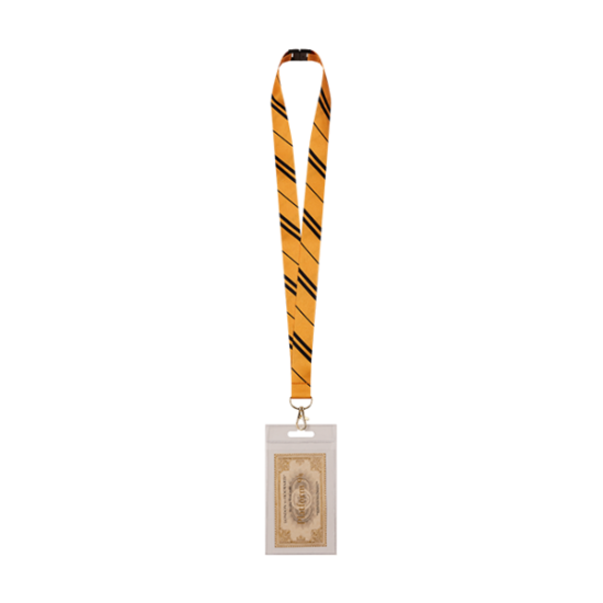HARRY POTTER ★ Hufflepuff House Tie Lanyard and Ticket ＆ Hot Sale