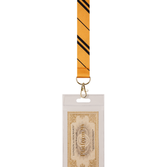 HARRY POTTER ★ Hufflepuff House Tie Lanyard and Ticket ＆ Hot Sale