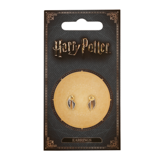 HARRY POTTER ★ Golden Snitch Metallic Gold Stud Earrings ＆ New Product